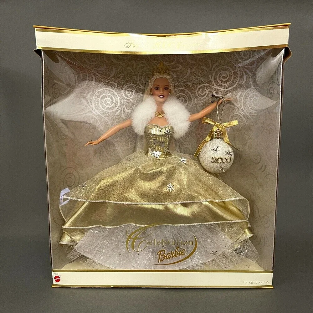 Mattel‎ 28269 Celebration Barbie Special 2000 Edition Doll Blond Hair Ornament